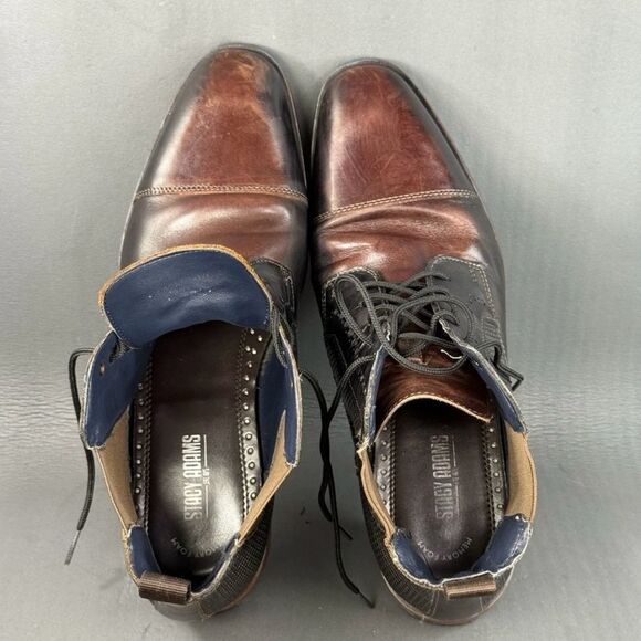 Stacy Adams Men’s Rafferty Cap Toe Lace-Up Boots Size 10 – Stylish Leather Dress - Picture 6 of 8